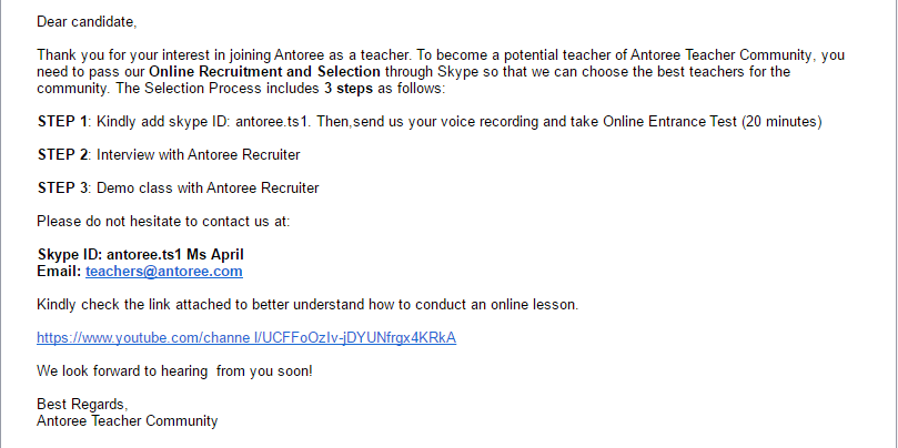 Antoree Profile Completion