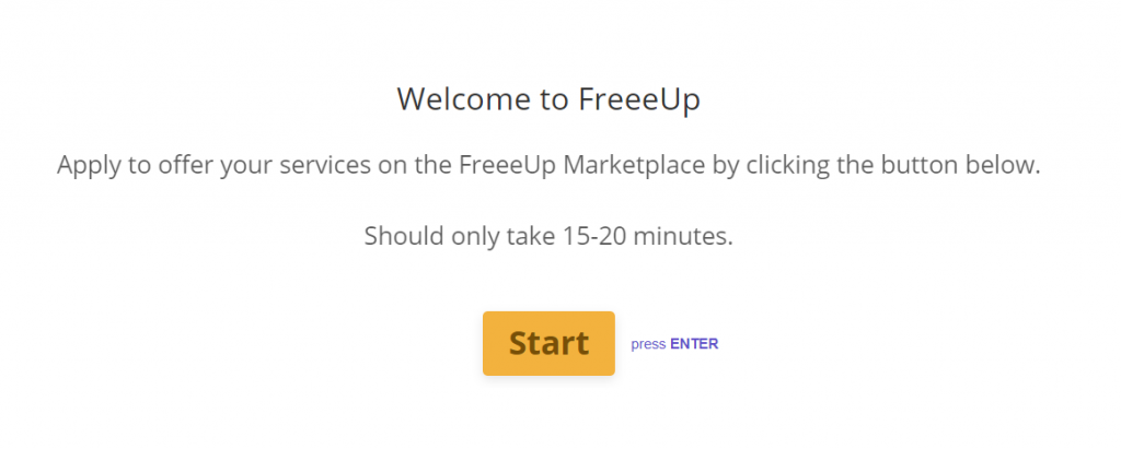 Freelancers signup