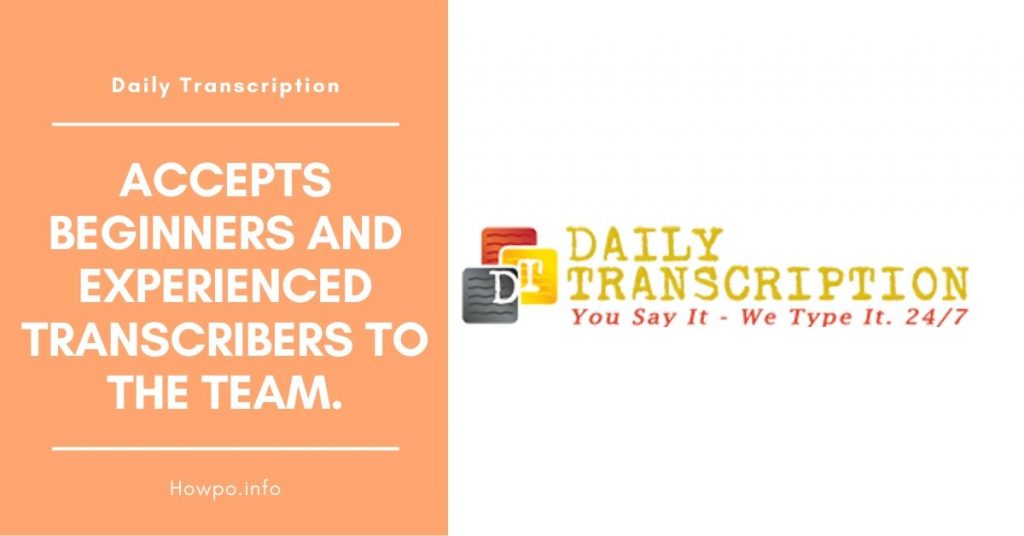 Daily Transcription - You Say It - We Type It