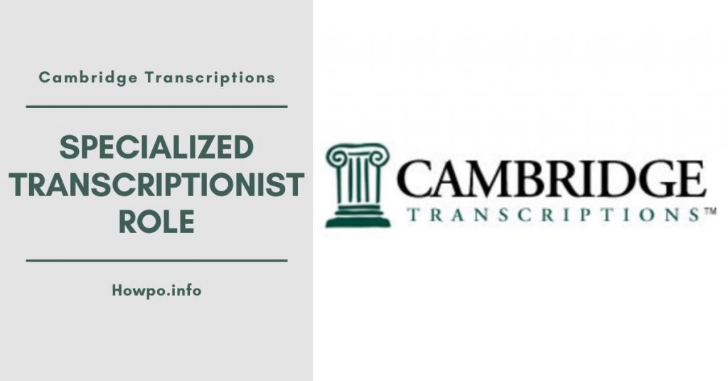 Cambridge Transcriptions